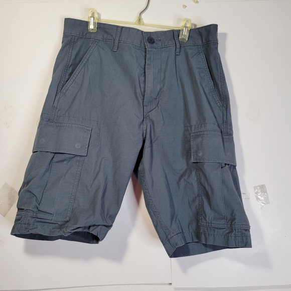 Mens Levis Stauss & Co Blue Green Cargo short Size 29 - Picture 2 of 10